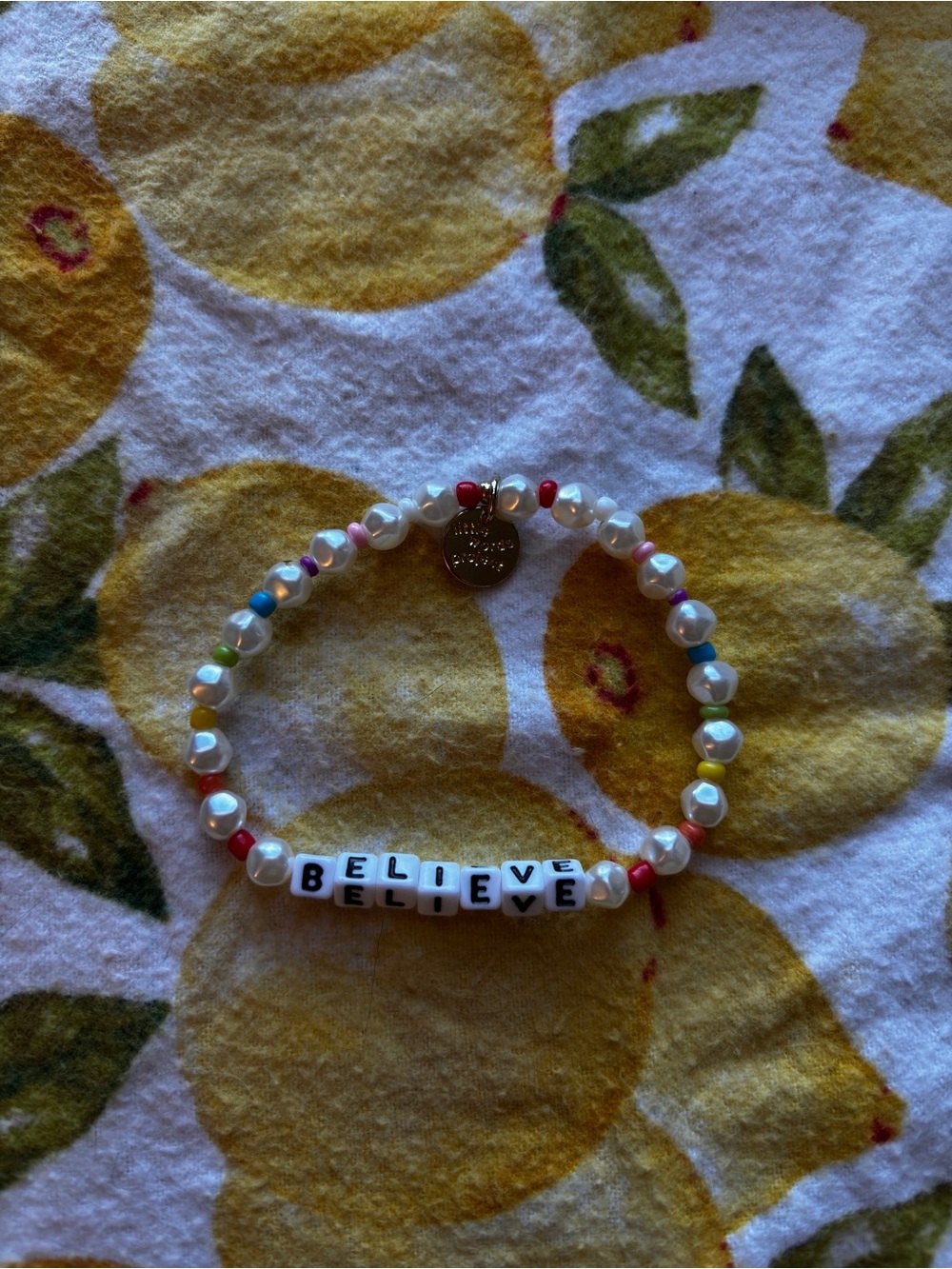 Little words project LWP bracelet believe